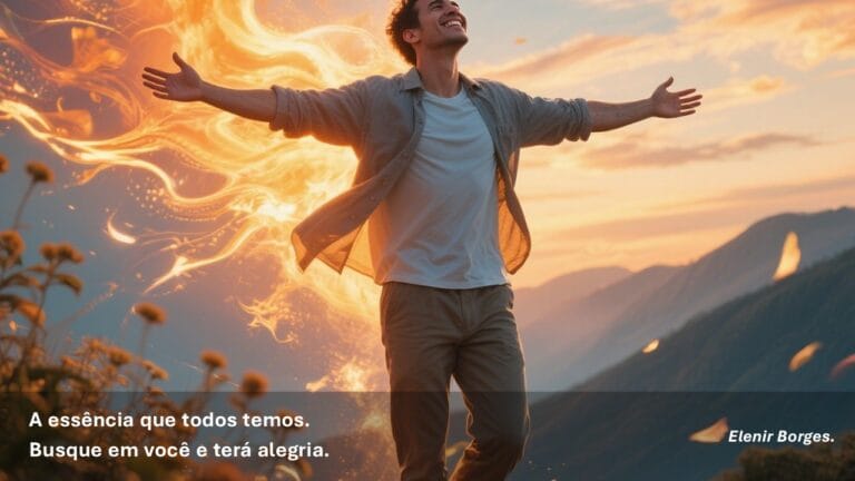 A essência que todos temos. Busque em você e terá alegria.