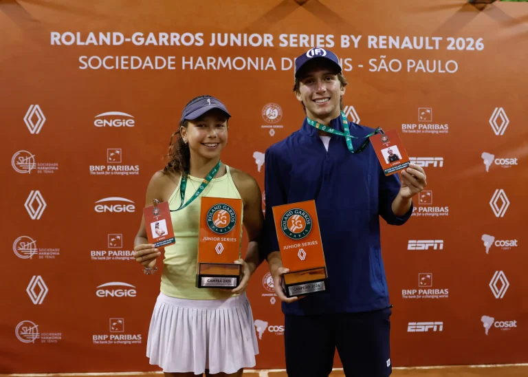 Eduarda Gomes e Leonardo Storck conquistam títulos e garantem vagas no juvenil de Roland Garros