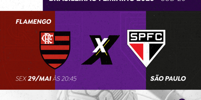 Atualização: Flamengo X São Paulo no Brasileirão Feminino Sub-20