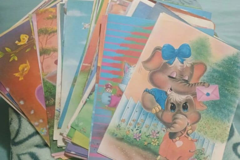 Colecionar papéis de carta para bem-estar emocional no digital