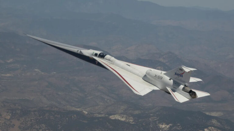 Inovação da NASA: avião X-59 testa tecnologia supersônica silenciosa