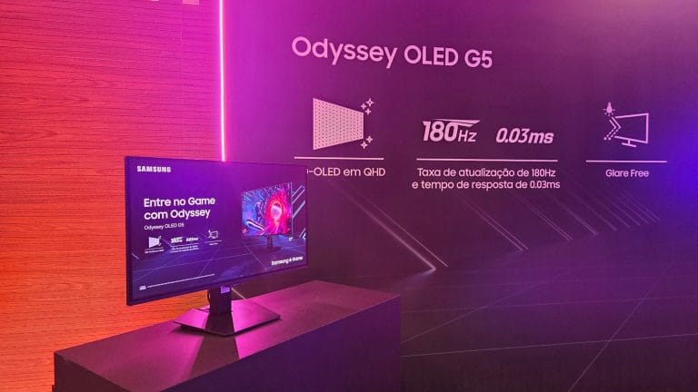 Lançamento Samsung Odyssey OLED G5 no Brasil
