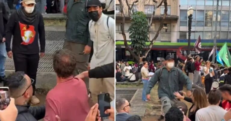 Manifestação de alunos da USP gera confusão com vereadores do União Brasil