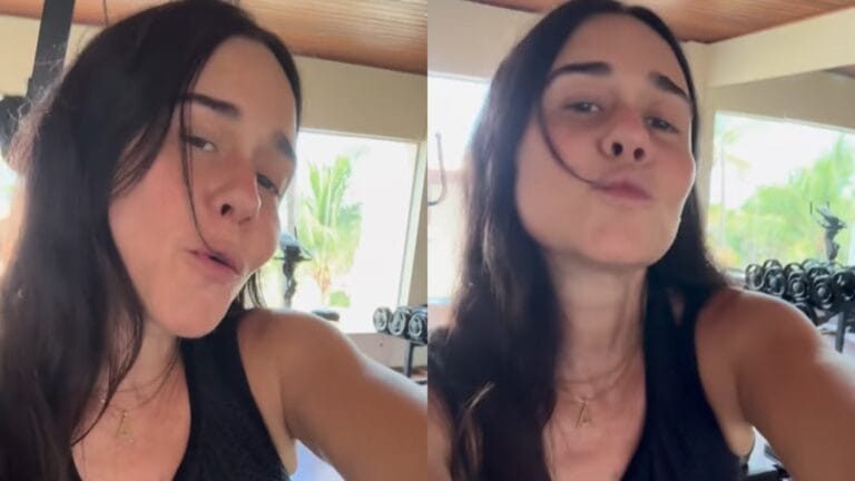 Moda: Alessandra Negrini dança e exibe estilo em academia vazia