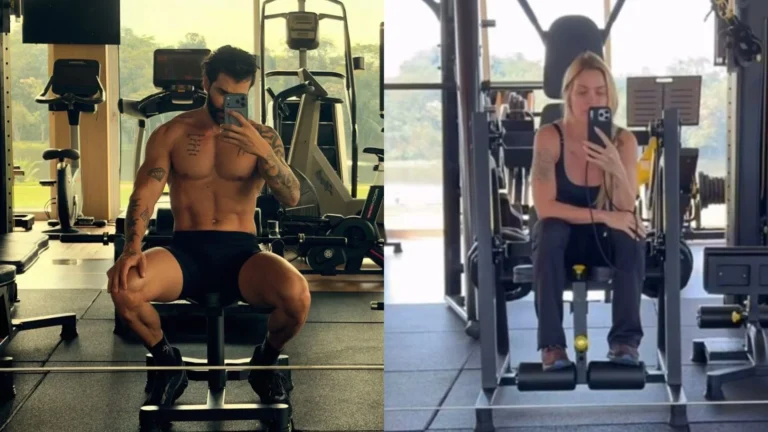 Moda: Gusttavo Lima exibe shape trincado e Andressa Suita comenta