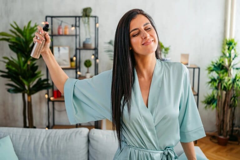 Produto essencial para saúde do cabelo com fontes de calor