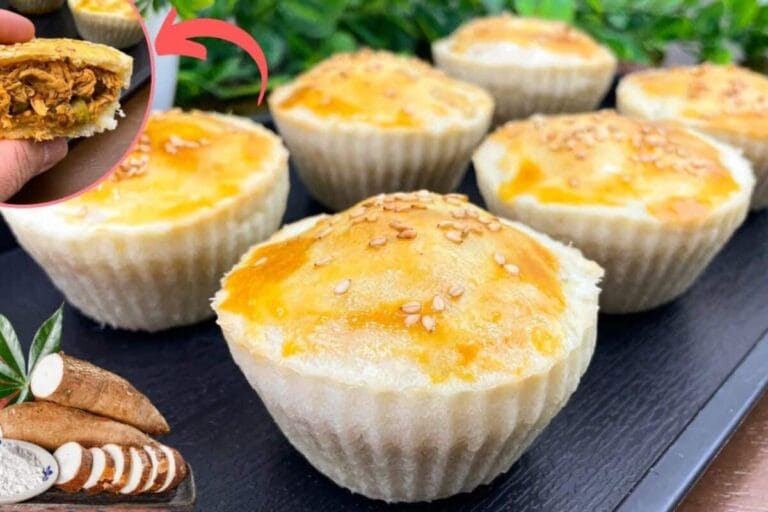 Receita de empadinha sem glúten com recheio de frango