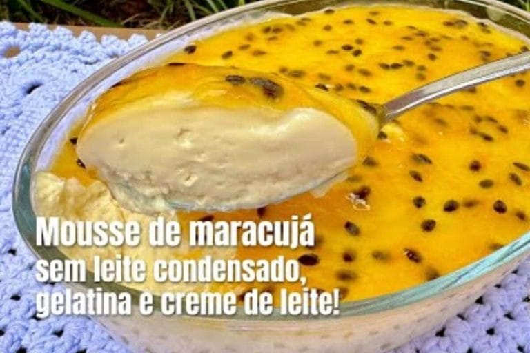 Receita de mousse de maracujá econômica e deliciosa passo a passo