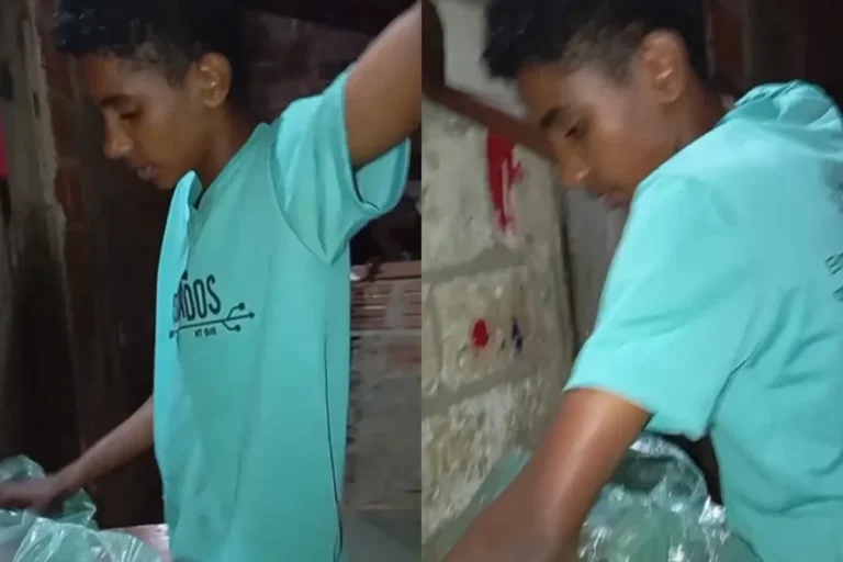 Saúde e bem-estar: jovem compra comida para mãe com 1º salário