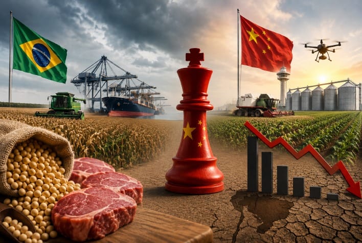 Soja e carne brasileira em risco com estratégia da China no agro