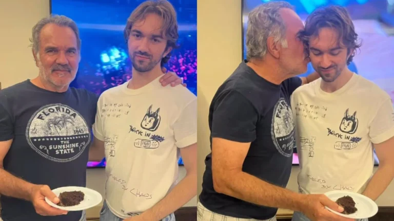 Tendência de estilo: Humberto Martins celebra aniversário do filho