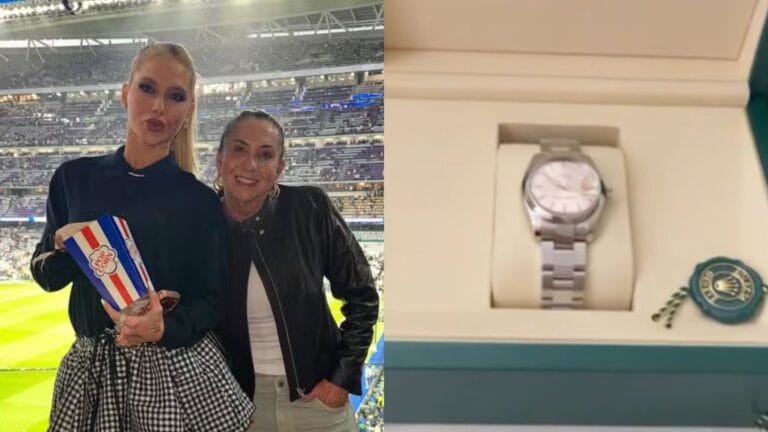 Tendência de moda: Virginia Fonseca presenteia Margareth Serrão com relógio de luxo
