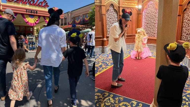 Tendências de moda na viagem de Meghan Markle à Disney com Harry