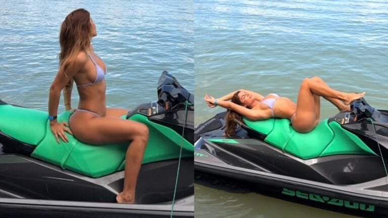 Viral: Hariany Almeida de biquíni em jet ski no Instagram