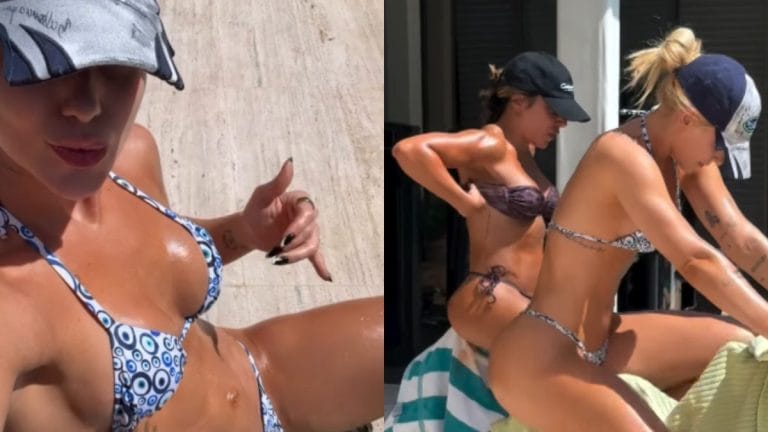 Viral: Virginia se exercita de biquíni após noitada no Instagram