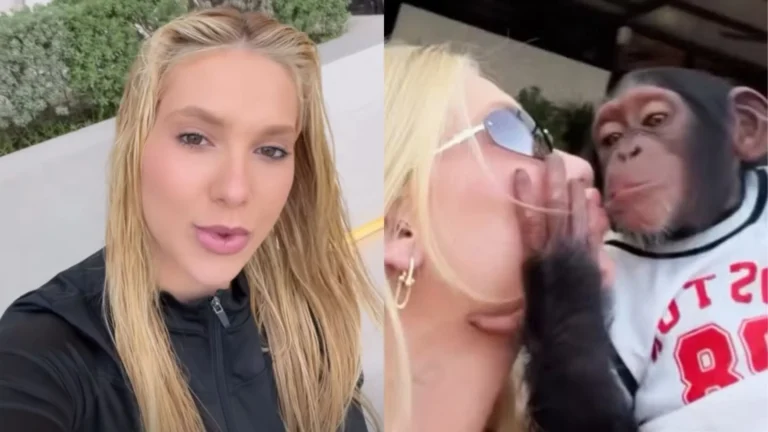 Virginia se pronuncia sobre polêmica do beijo em macaco em Dubai