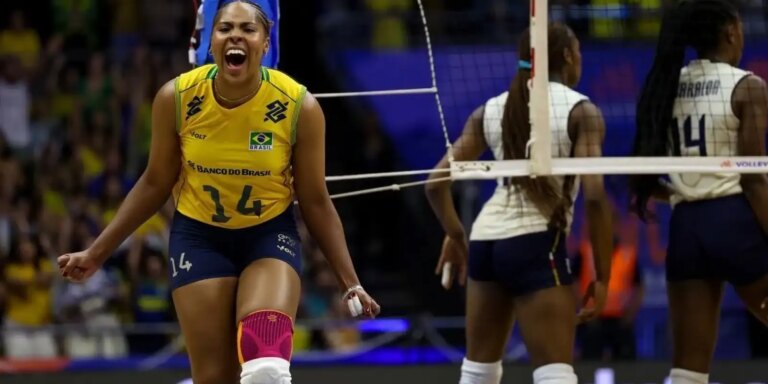 Brasil vence Itália por 3 sets a 2 na Liga das Nações hoje