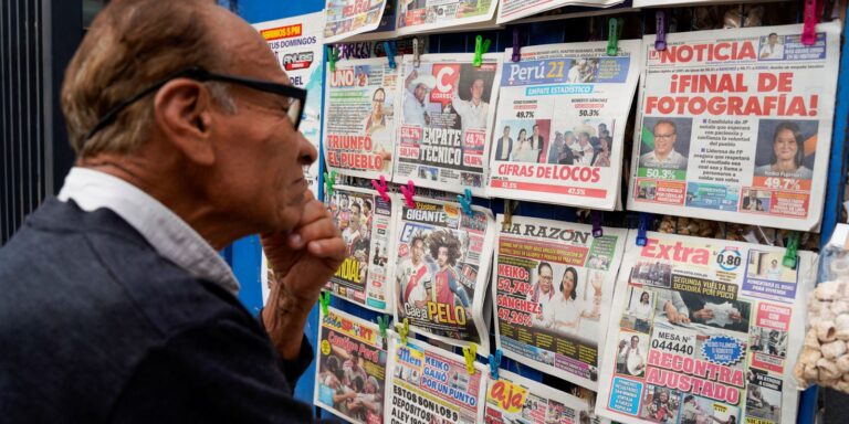 Eleições no Peru: Sanchéz lidera Fujimori por 19 mil votos