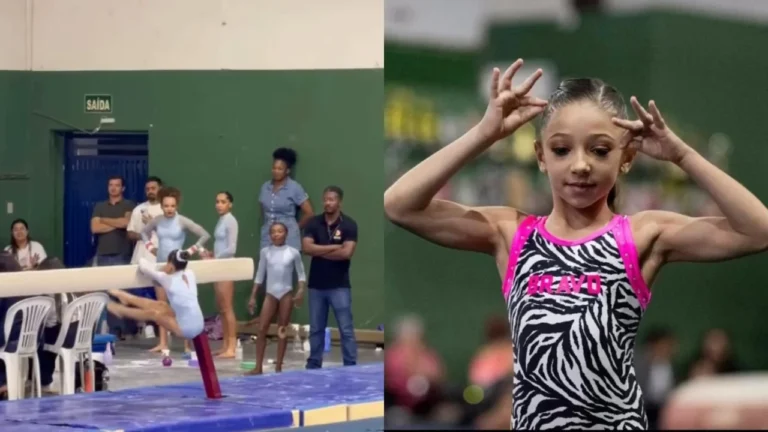 Ginasta de Uberlândia supera queda e conquista medalha de prata em competição emocionante
