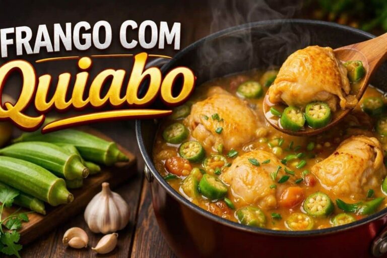 Receita de Frango com Quiabo Suculento e Angu Quentinho