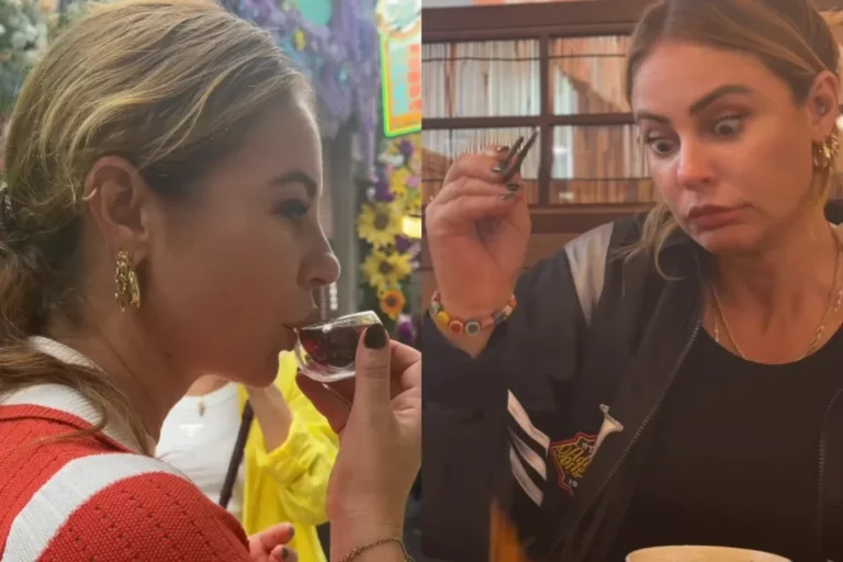 Saúde e bem-estar: Paolla Oliveira prova comidas da China
