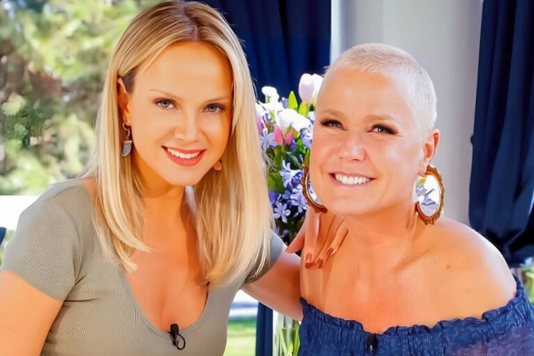 Saúde e bem-estar: Xuxa e Eliana visitam mansão na natureza