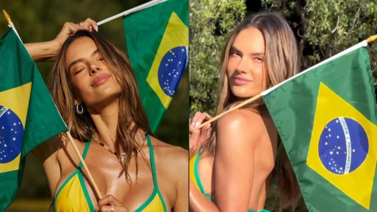 Viral: Alessandra Ambrosio posa de biquíni e gera polêmica