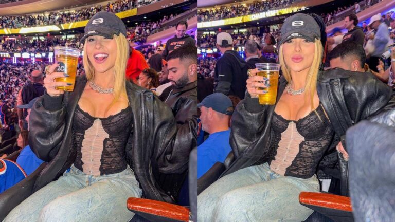 Viral: Virginia Fonseca assiste jogo da NBA em Nova York