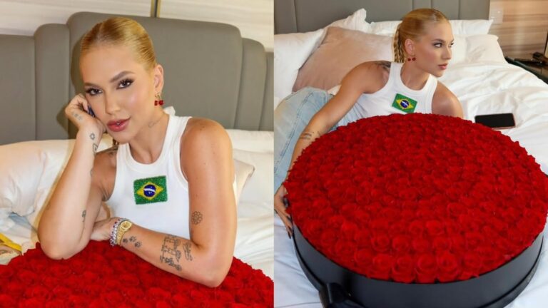 Viral: Virginia ganha buquê gigante e Vini Jr. reage no Instagram
