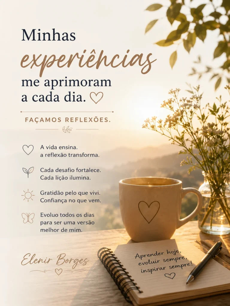 06 – Minhas experiências me aprimoram a cada dia