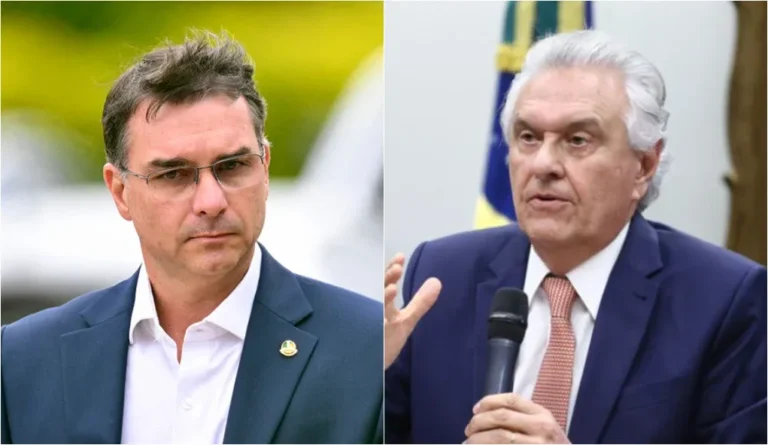 Caiado ironiza Flávio sobre liderança após carta de Bolsonaro