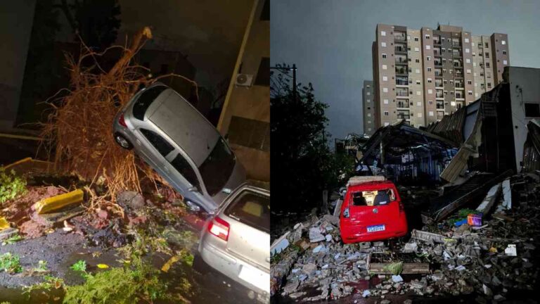 Chuva forte em Ribeirão Preto causa morte de idoso e leva cidade a estado de emergência