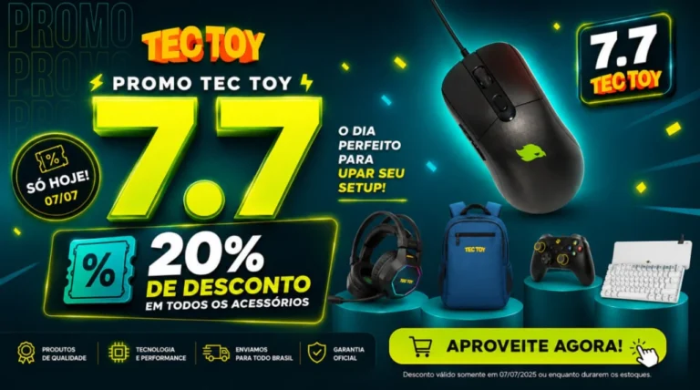 Descontos em acessórios Zeenis no 7.7 da Tec Toy