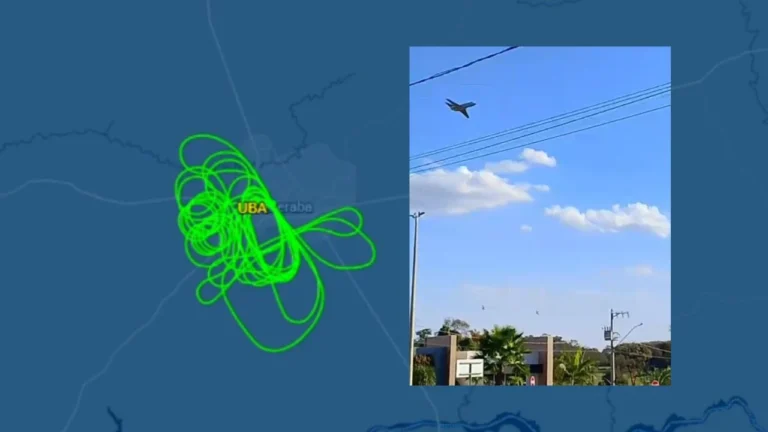 FAB esclarece sobre avião que sobrevoou Uberaba por quase duas horas em teste de equipamento de precisão