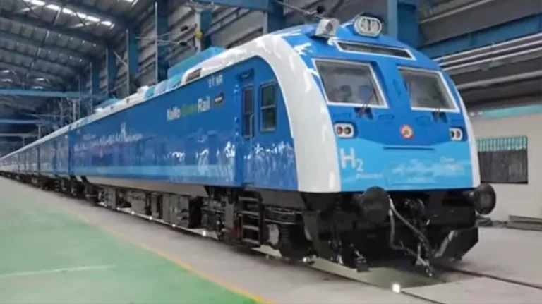 Hidrogênio no novo trem da Índia dispensa combustíveis fósseis