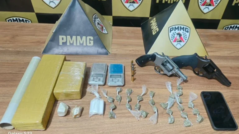 Jovem de 18 anos é baleado no rosto em São Gotardo; suspeito de 24 anos é preso com drogas e armas