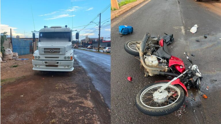 Motociclista de 50 anos morre em acidente com caminhão na rodovia AMG-0705 em Araxá