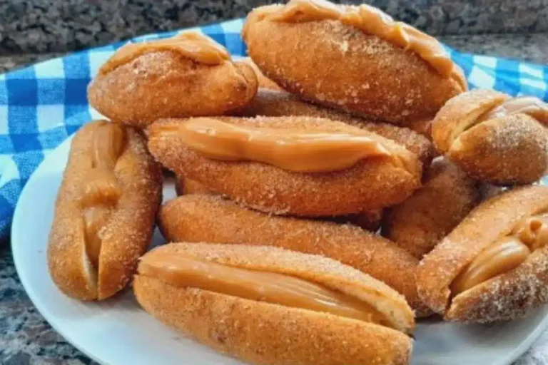 Receita de bolinho de polvilho recheado sabor churros crocante