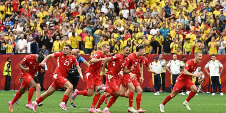 Suíça avança às quartas após vencer Colômbia nos pênaltis