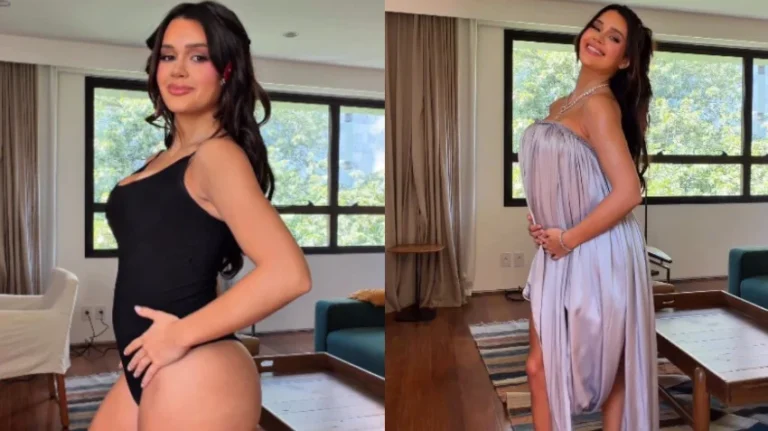 Tendência de estilo: Franciny Ehlke exibe barriguinha de 5 meses