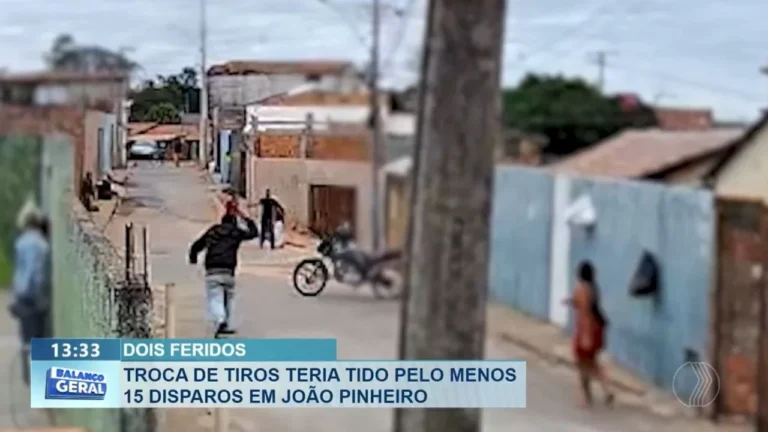 Troca de tiros em João Pinheiro deixa dois feridos após discussão na manhã de quarta-feira
