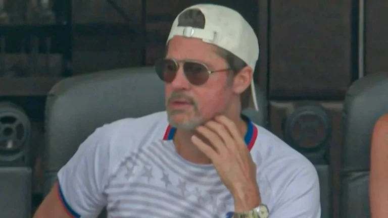 Viral: Brad Pitt torce pela Espanha em estádio e chama atenção