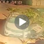 Acidente entre carros em Patos de Minas derruba três motos e deixa duas mulheres feridas