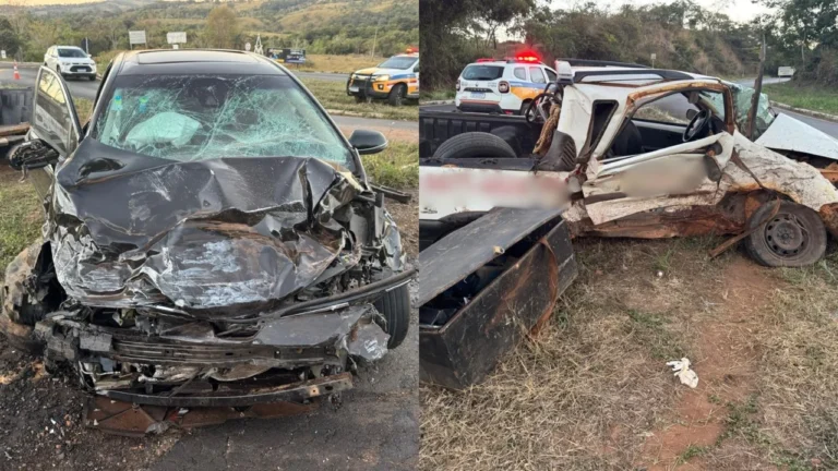 Acidente na MG-223 em Estrela do Sul resulta na morte de passageira e deixa três feridos graves