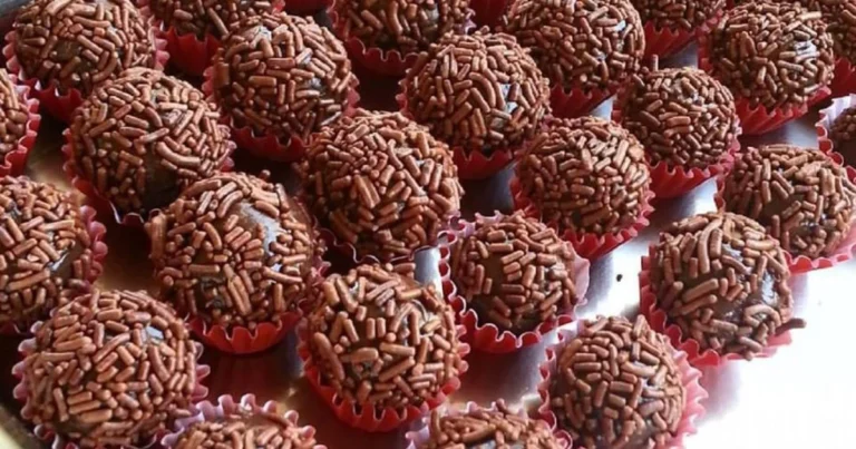 Brigadeiro tradicional com chocolate granulado
