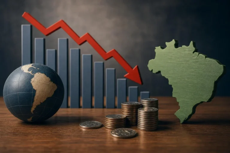 Mercado reduz de 1,98% para 1,95% projeção de crescimento da economia em 2026