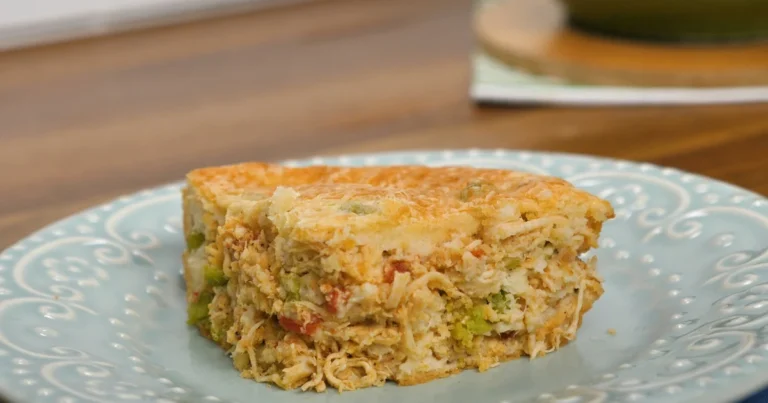 Torta de frango de liquidificador