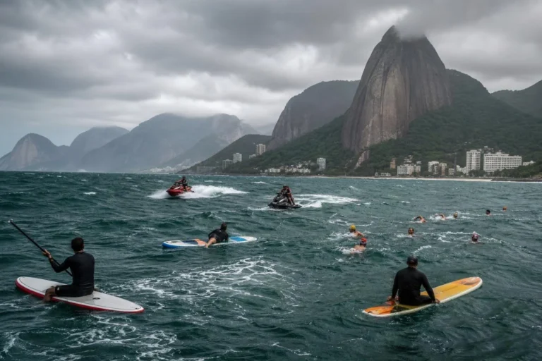 Vento leva grupo de 20 pessoas para longe da rota durante travessia no Rio