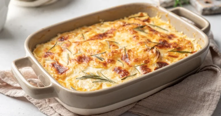 Batata gratinada fácil e cremosa