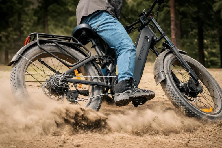 Bicicleta elétrica da ENGWE tem dois motores, 2.000 W de potência e autonomia de até 122 k…